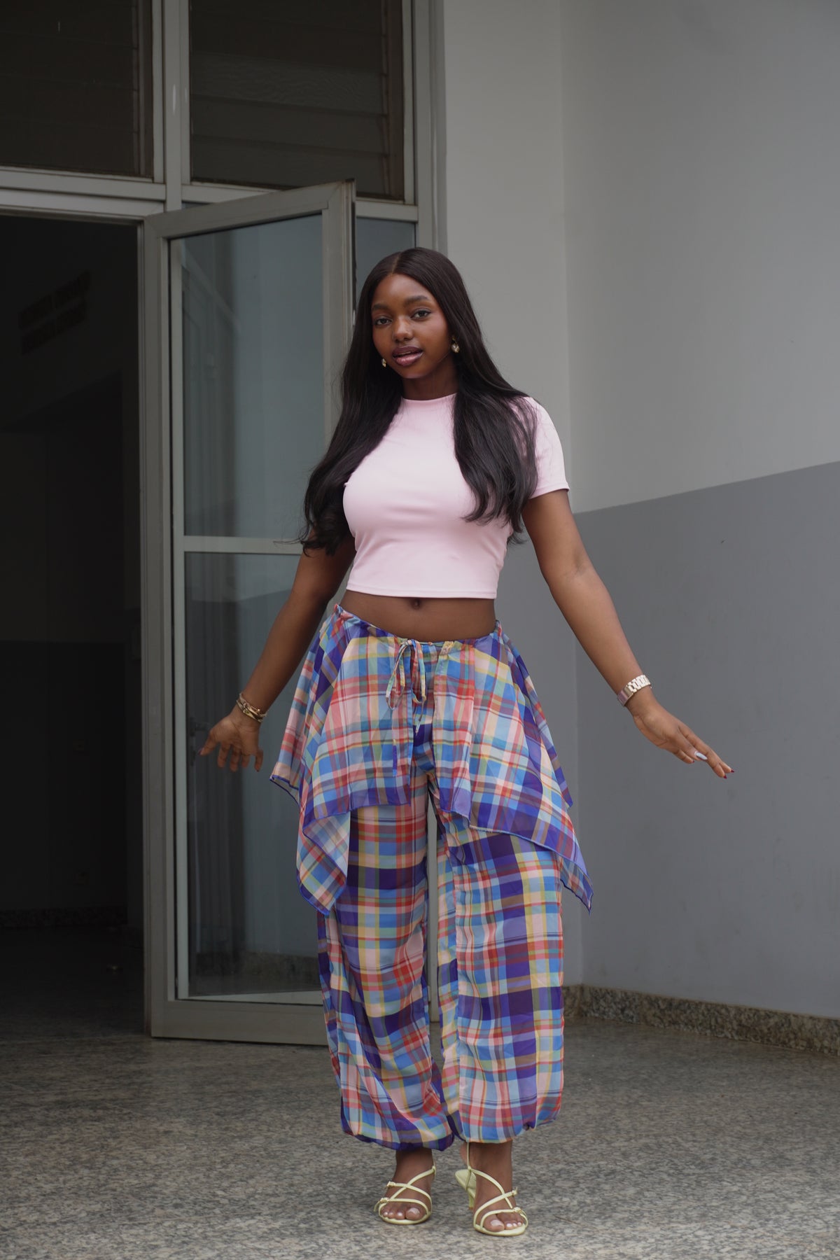 Chiffon Layered Balloon Pant (Aqua 2.o)