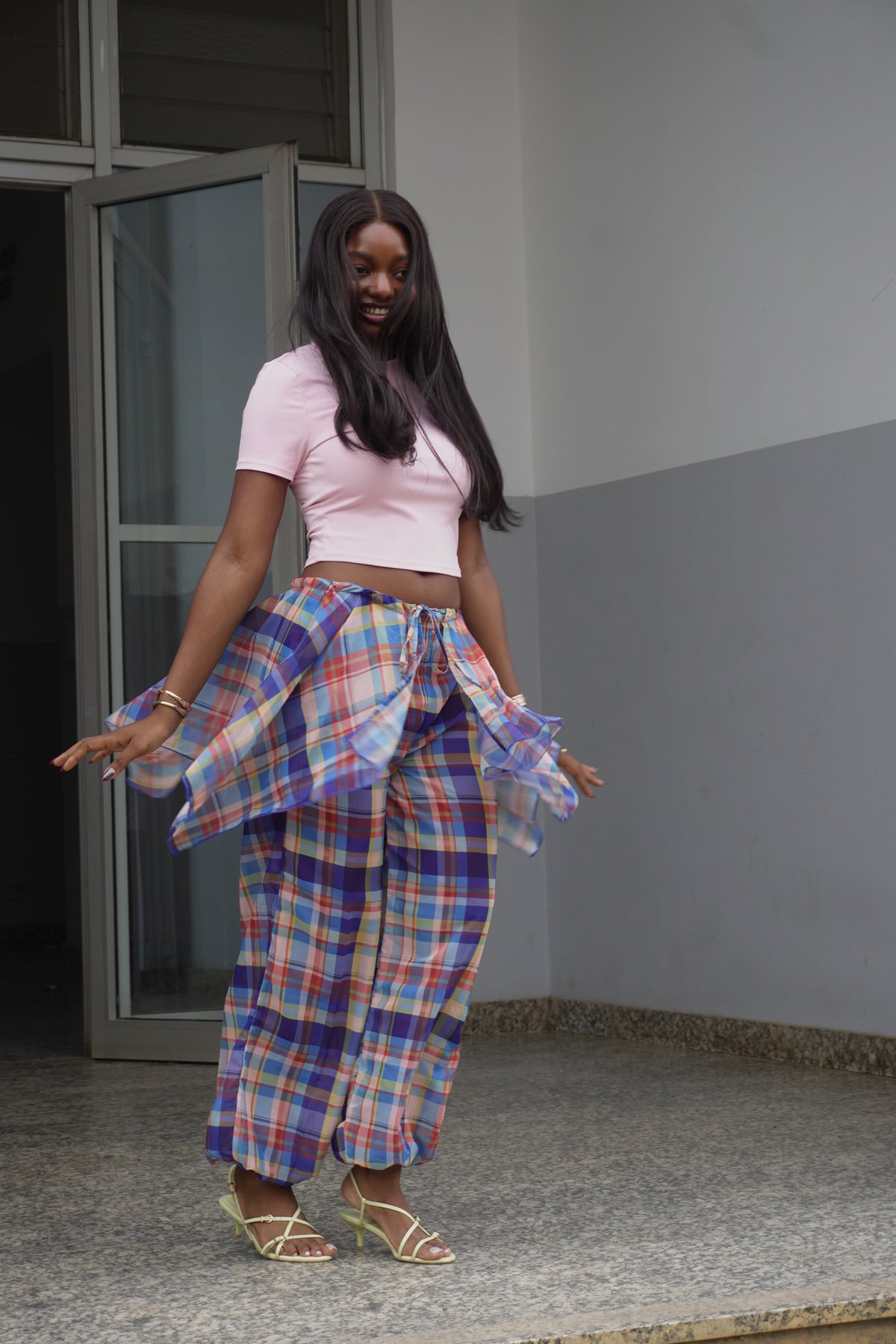 Chiffon Layered Balloon Pant (Aqua 2.o)