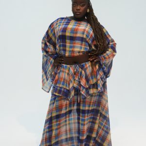 THE SUNDAY TWO PIECE PLAID AQUA 2.0