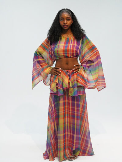 The Sunday Two-Piece Set CANDY – Plaid Breeze