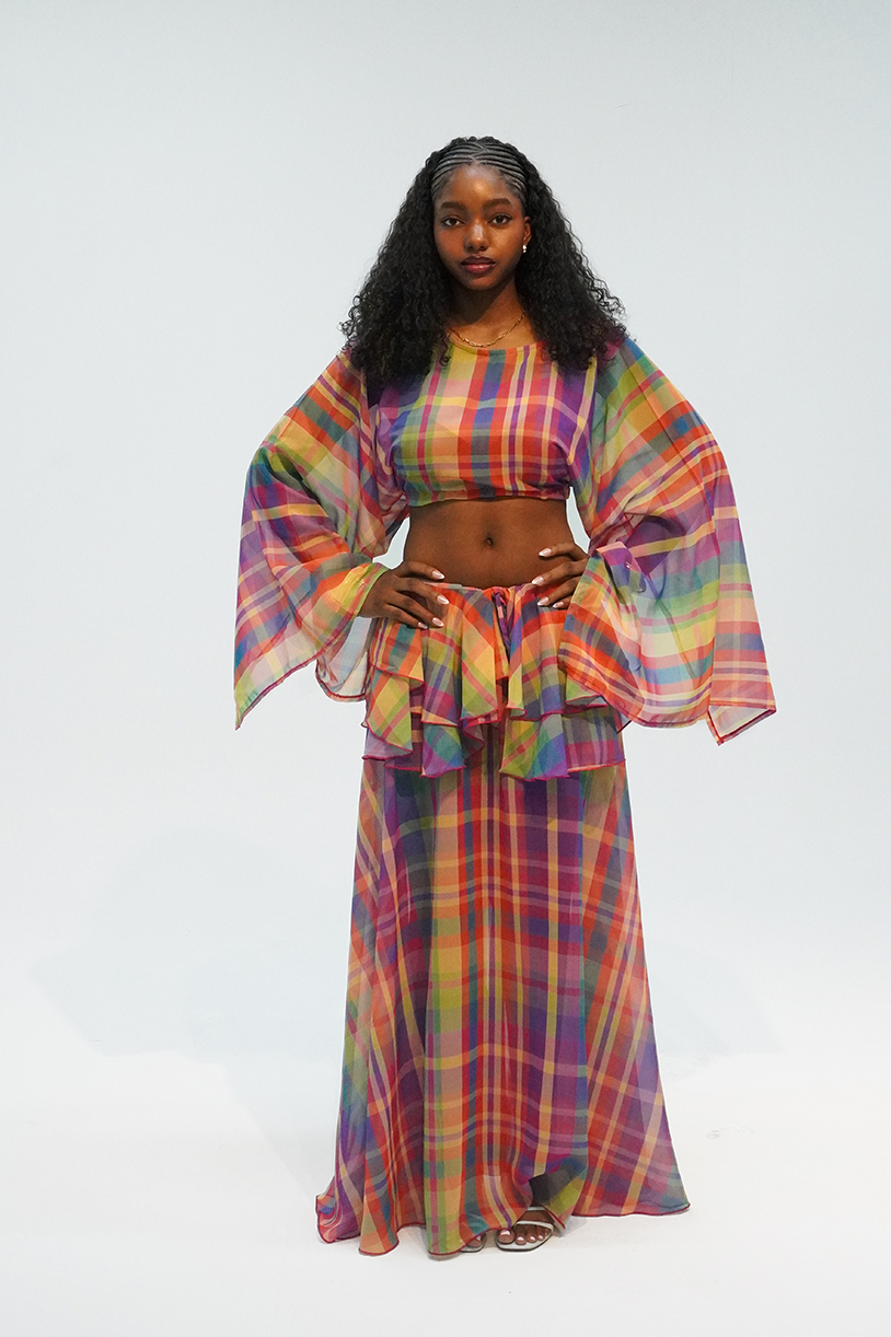 The Sunday Two-Piece Set CANDY – Plaid Breeze