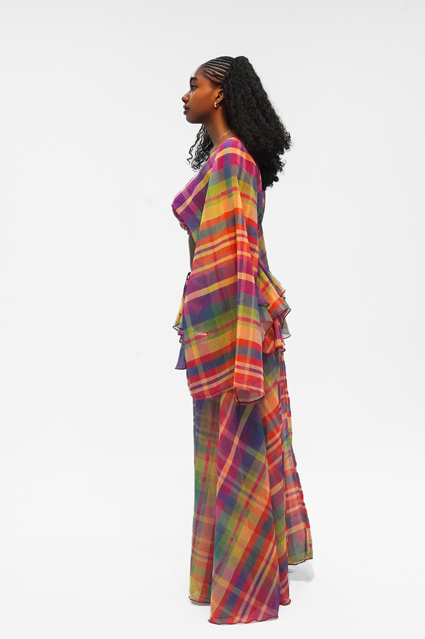The Sunday Two-Piece Set CANDY – Plaid Breeze - Image 2