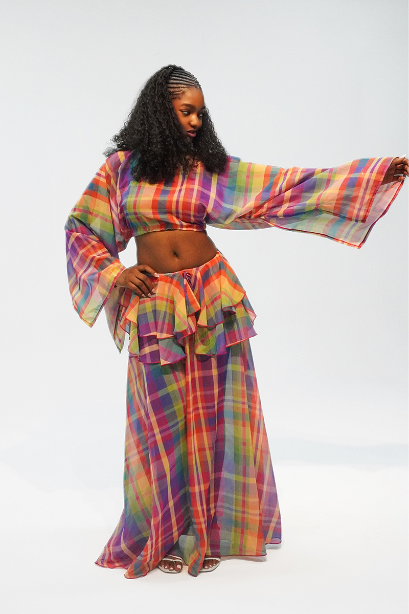 The Sunday Two-Piece Set CANDY – Plaid Breeze - Image 4