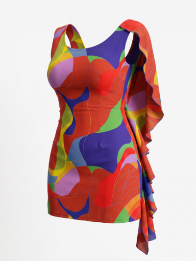 Peacock Mini Dress