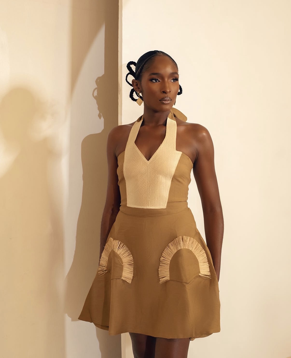 Abeni Halter Mini Dress - Image 2