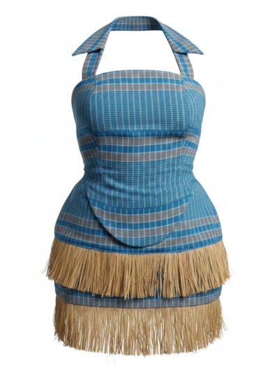 Chi Halter neck Top (Asooke)